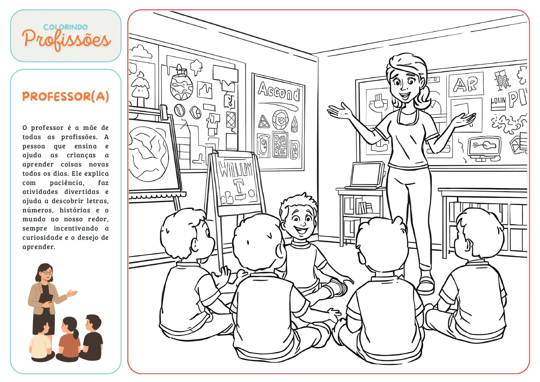 Folha de Colorir — Astronauta