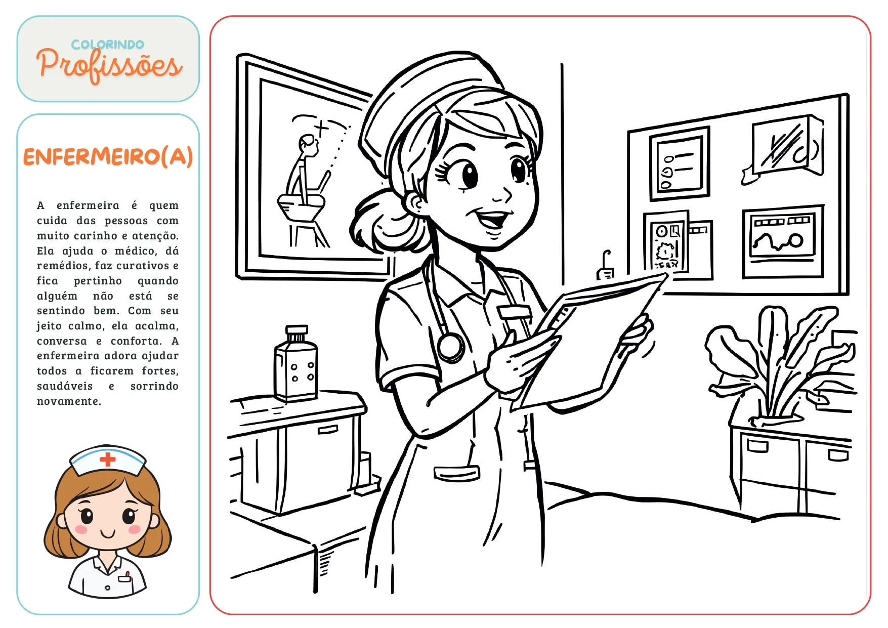 Folha de Colorir — Professor(a)