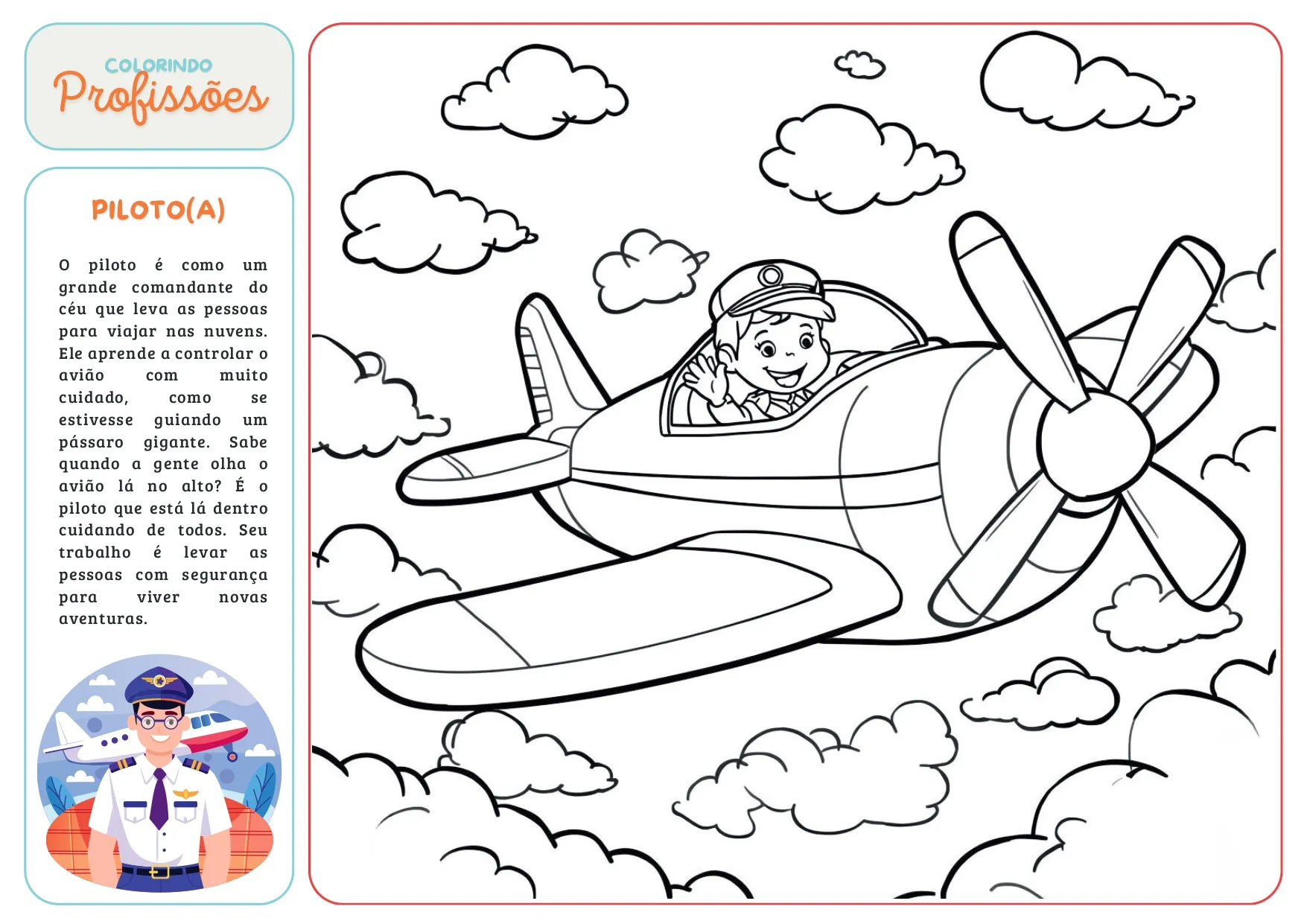 Folha de Colorir — Veterinário(a)